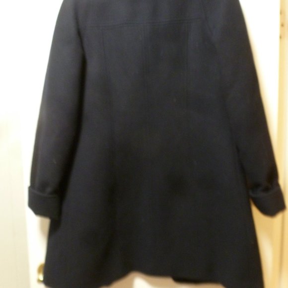 ELEGANT Winter Wool Blend Coat with Removable Fur Collar Sz 46( UK) - Picture 5 of 15